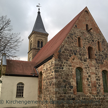 Kirche Schönfließ - Ansicht von hinten
